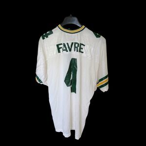 Wilson Green Bay Packers Brett Favre Jersey White XXL 54 Mens NFL Football USA